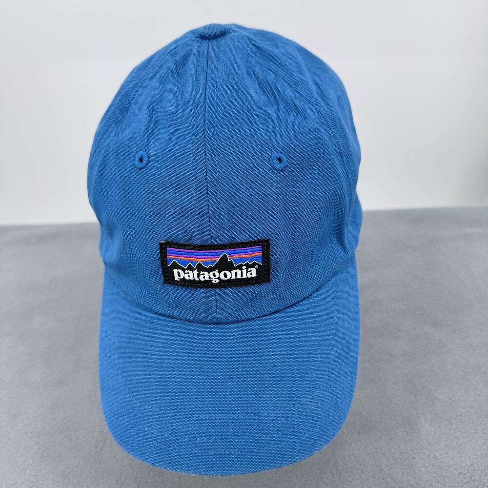Patagonia P6 Label Trad Cap Blue Organic Cotton Strapback Hat Adult - Picture 9 of 11